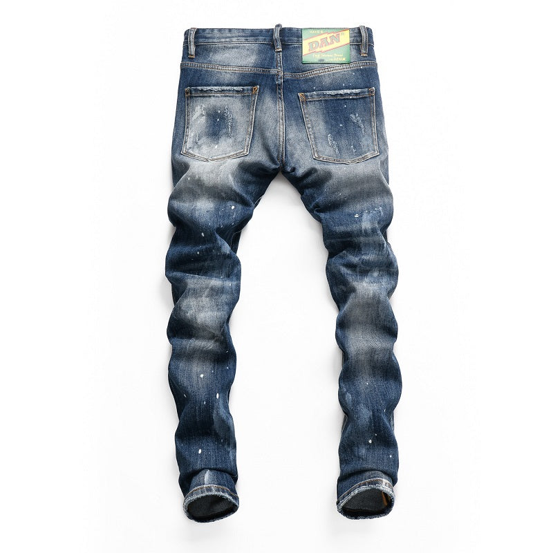 New-DSQ2 Skull Man Bones Jeans