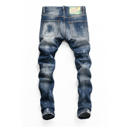 New-DSQ2 Skull Man Bones Jeans