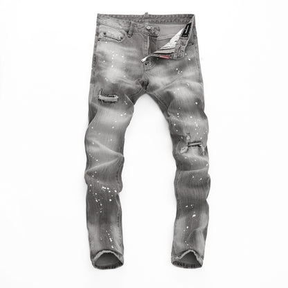 New-DSQ2 men's gray jeans