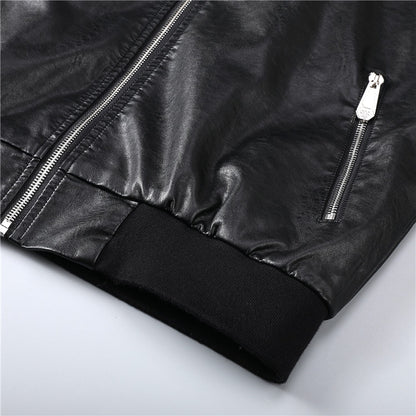 New-Philpp Black Genuine leather Jacket