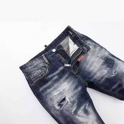 New-DSQ2 ripped skinny jeans shorts