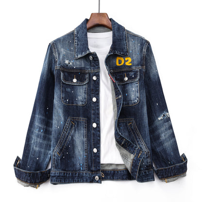 New-DSQ2 2025ss Man Denim Jacket