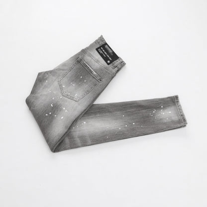 New-DSQ2 men's gray jeans