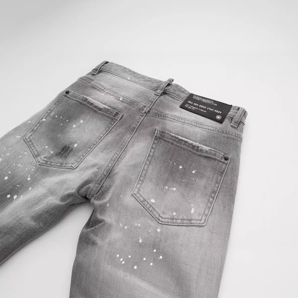 New-DSQ2 men's gray jeans