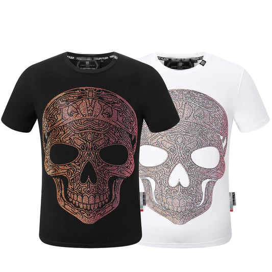 New-Philpp 2025ss Skulls T-shirt