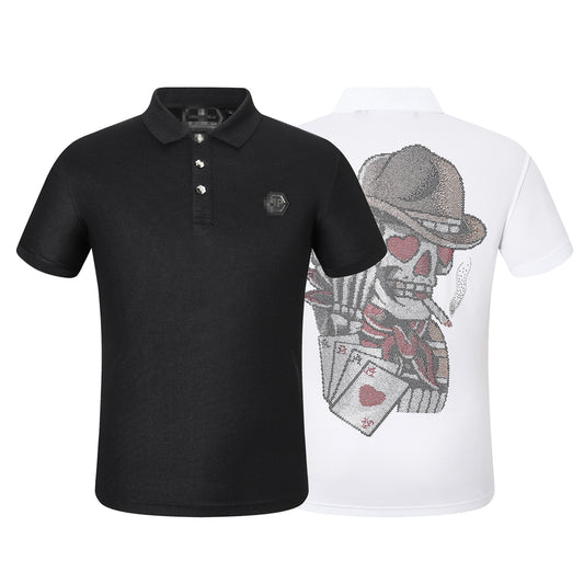 New-Philpp 2025ss Skulls POLO Shirt