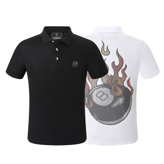 New-Philpp 2025SS Flames POLO shirt