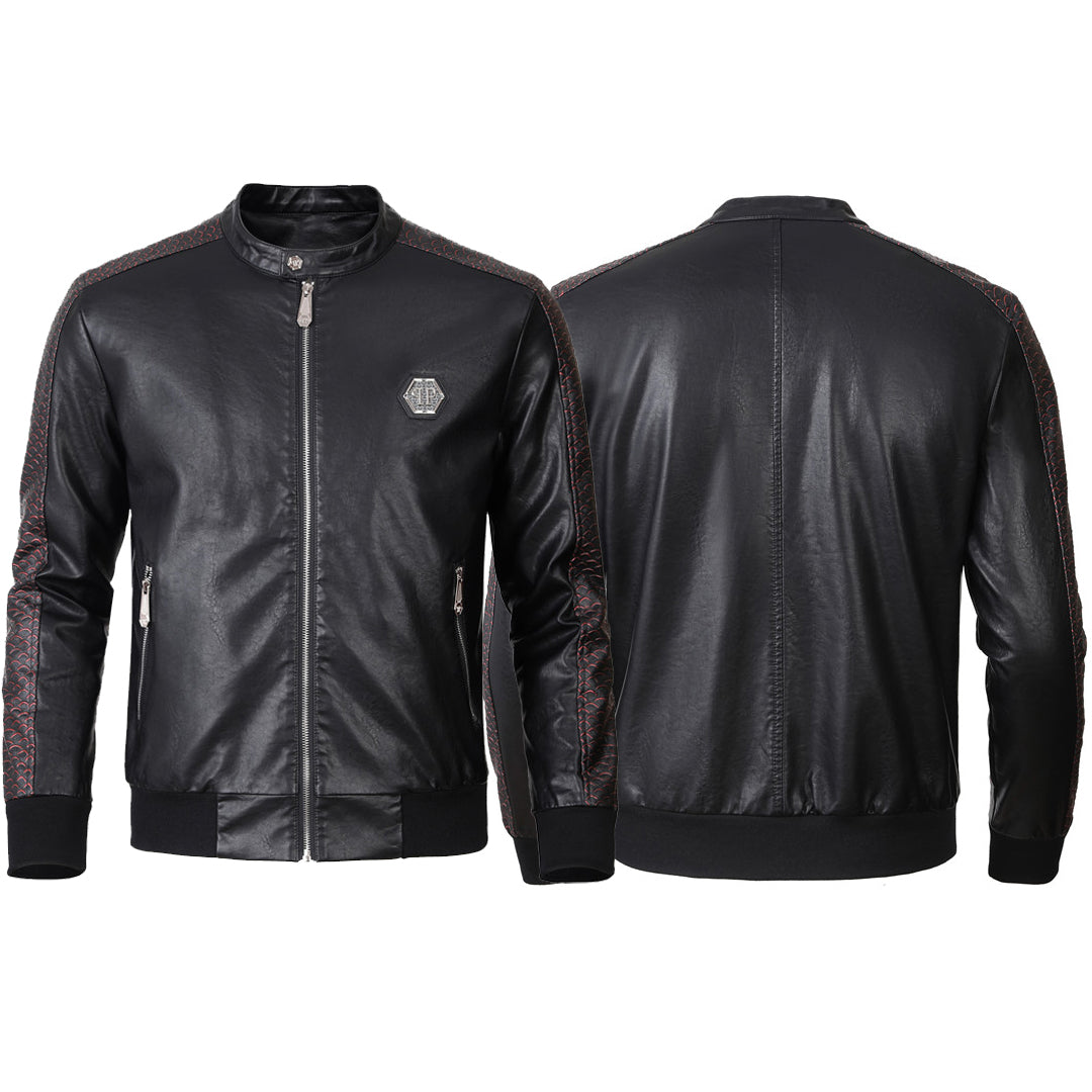 New-Philpp Men's Genuine leather Jacket