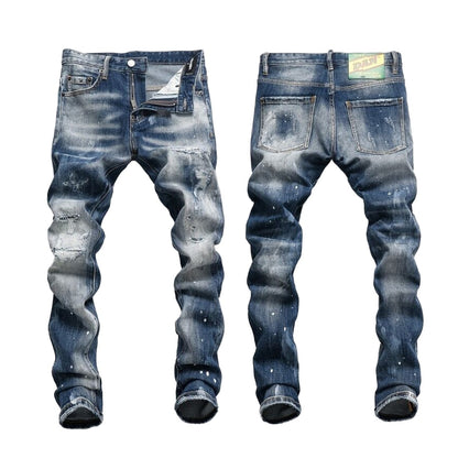 New-DSQ2 Skull Man Bones Jeans