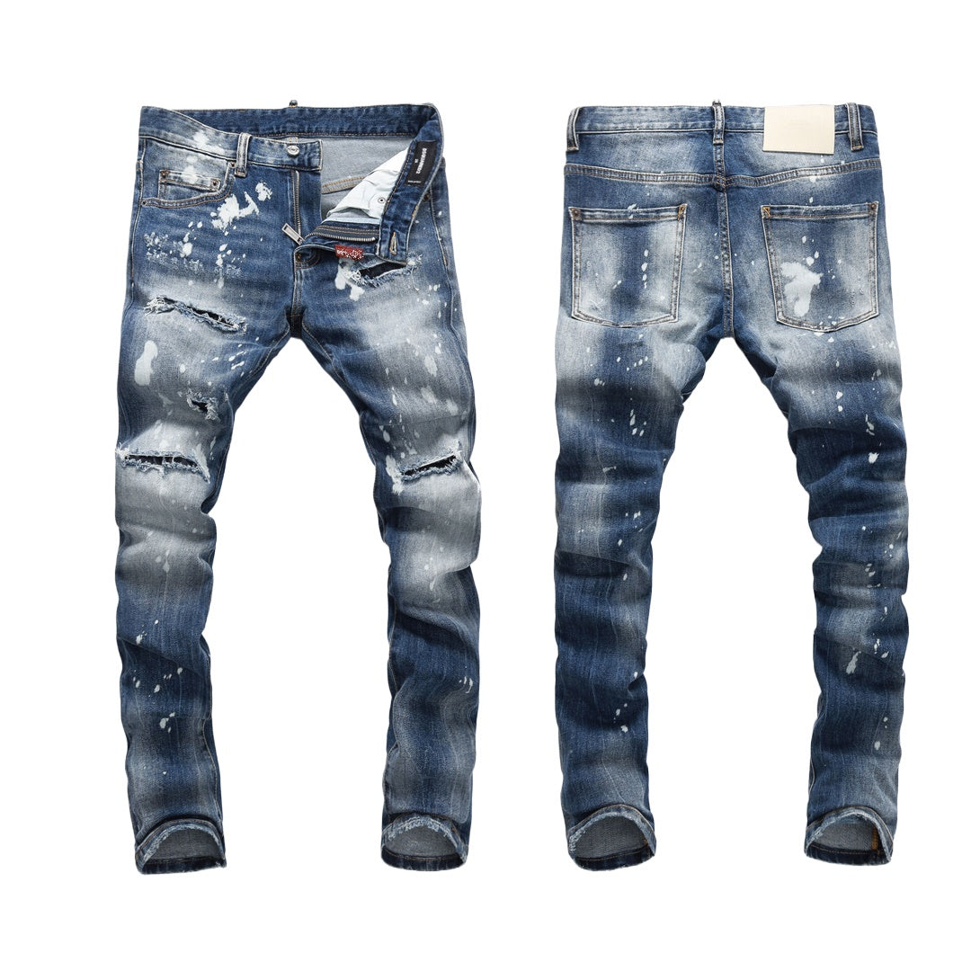 New-DSQ2 Skinny nightclub fashion jeans