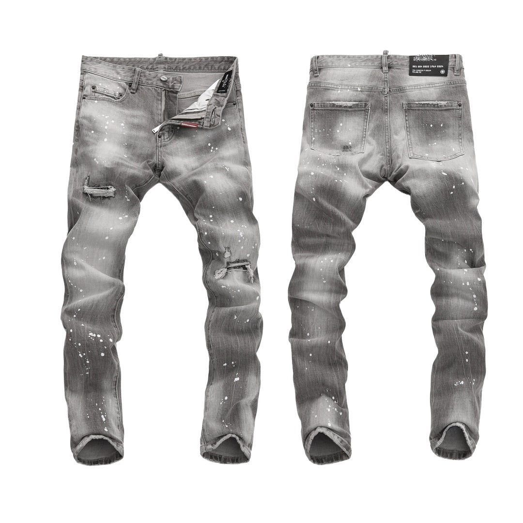 New-DSQ2 men's gray jeans