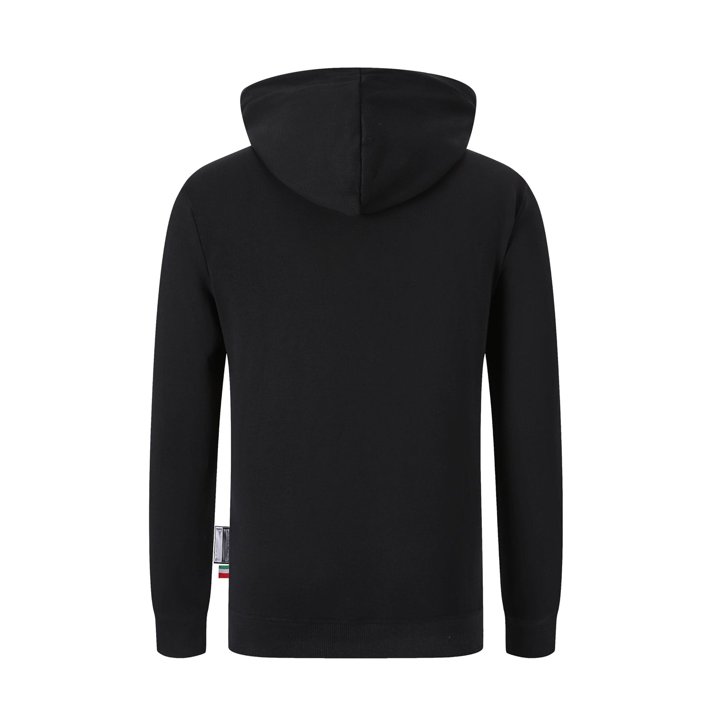 New-Philpp 2025ss Black Printed Hoodie