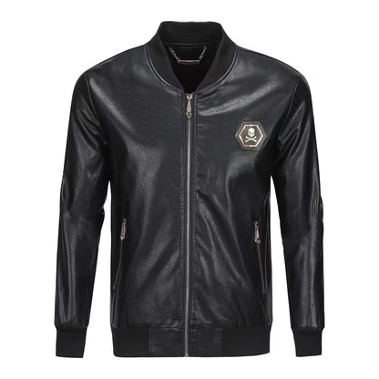 New-Philpp 2025ss Genuine leather Jacket