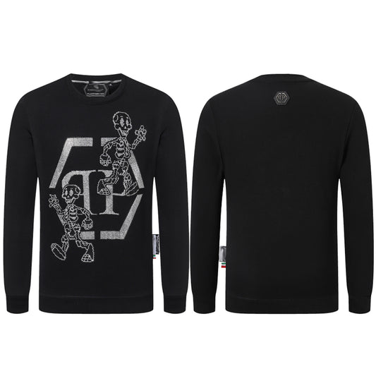 New-Philpp 2025ss Skull Print Sweatshirt