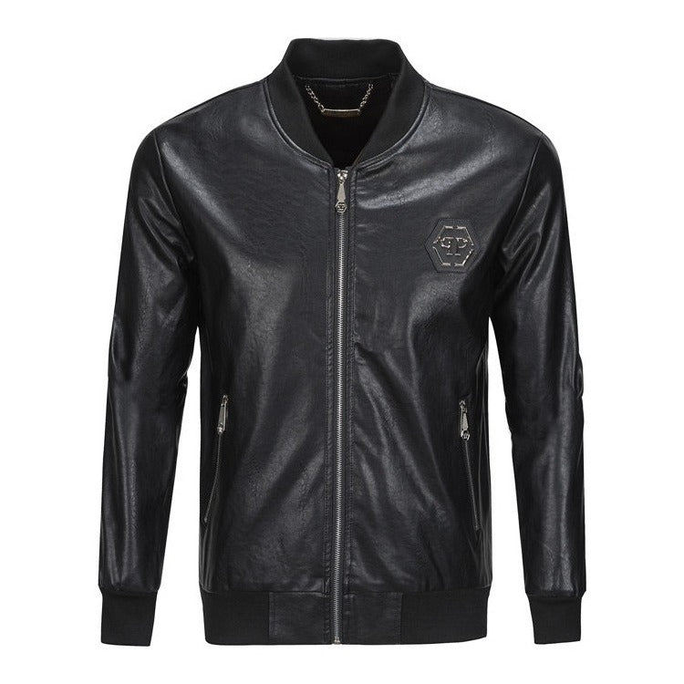 New-Philpp 2025ss Genuine leather Jacket