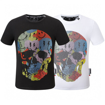 New-Philpp 2025ss Skull T-shirt