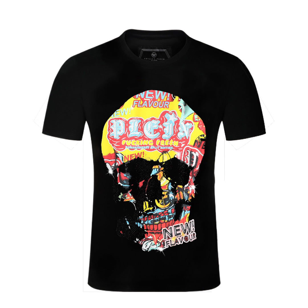 New-Philpp 25ss Skull Black T-shirt