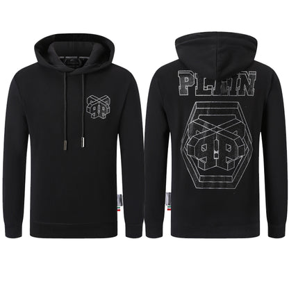 New-Philpp 25ss Black Hoodie