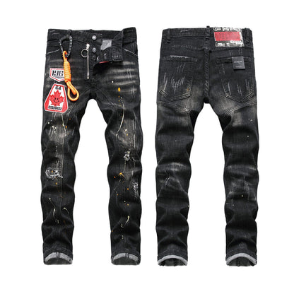 New-DSQ2 Maple leaf personalized Jeans