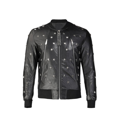 New-Philpp Men Cowhide Jacket