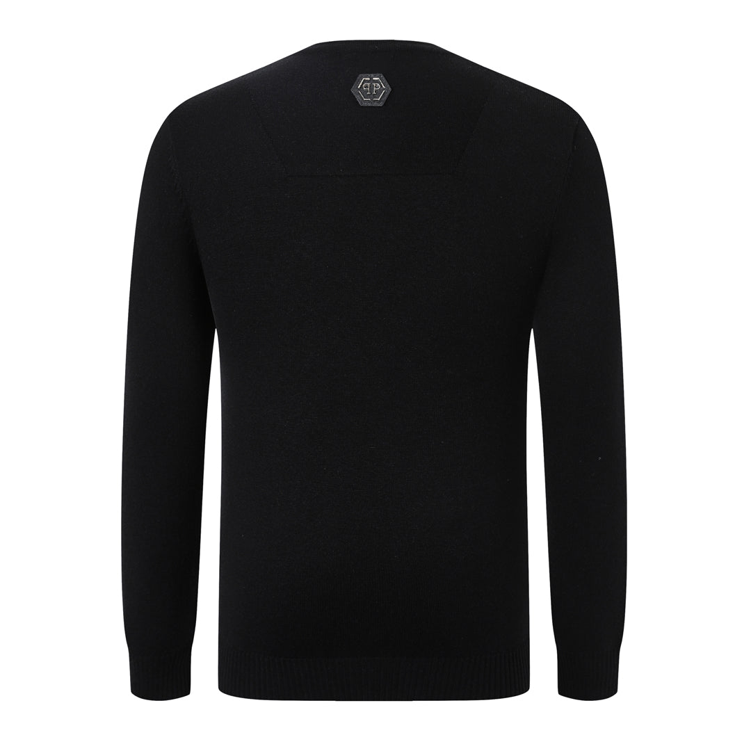 New-Philpp 2025ss Black Knitwear