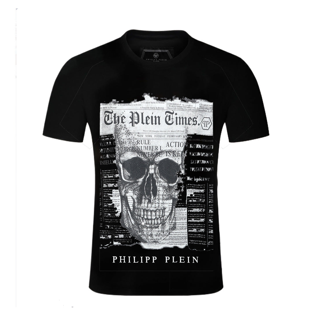 New-Philpp 2025ss Skull Print T-shirt