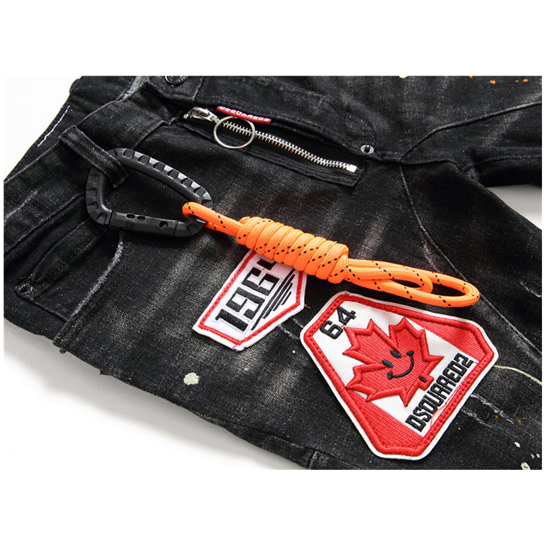 New-DSQ2 Maple leaf personalized Jeans