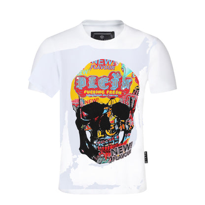 New-Philpp 25ss Skull Black T-shirt