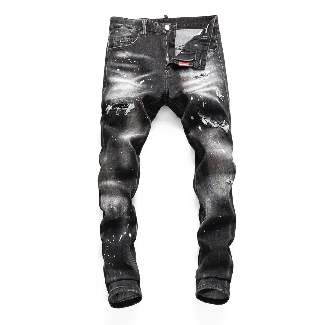 New-DSQ2 2025SS Black Jeans