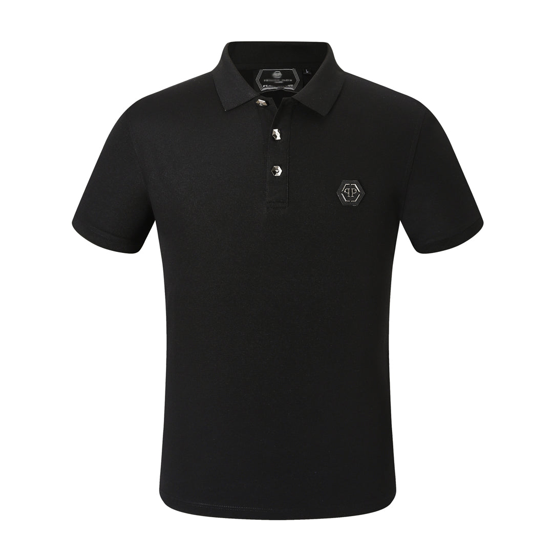 New-Philpp 2025ss Black POLO shirt