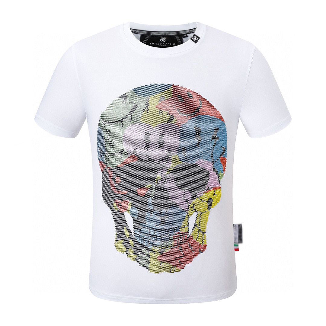 New-Philpp 2025ss Skull T-shirt