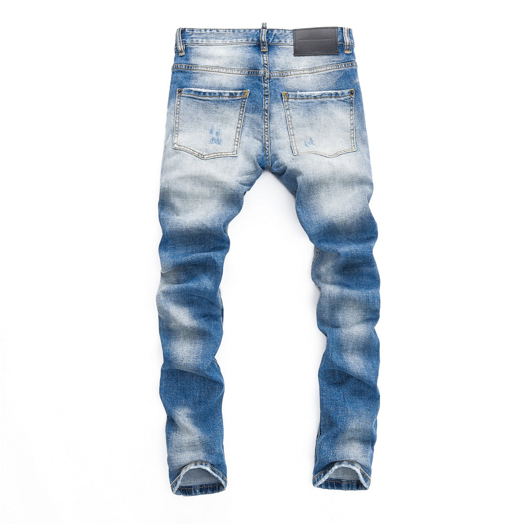 New-DSQ2 2025SS Blue Ripped Jeans