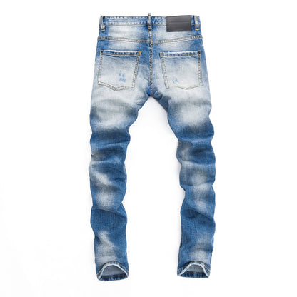 New-DSQ2 2025SS Blue Ripped Jeans