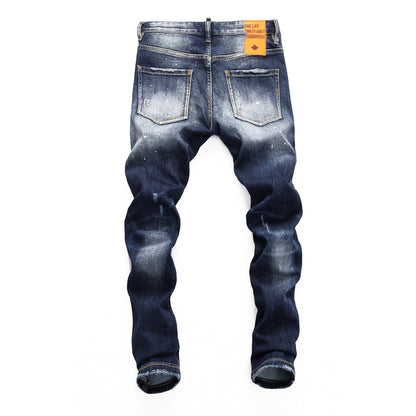 New-DSQ2 Graffiti Blue Jeans