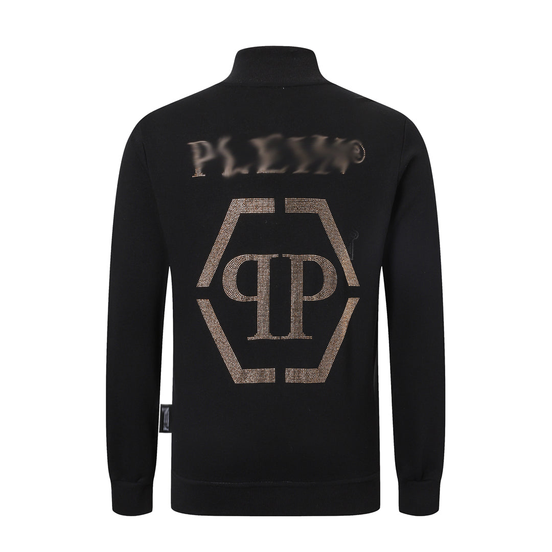 New-Philpp 2025ss Black Hoodie