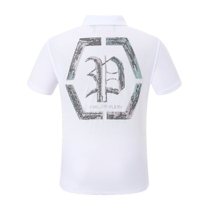 New-Philpp LOGO Hot stamp POLO shirt