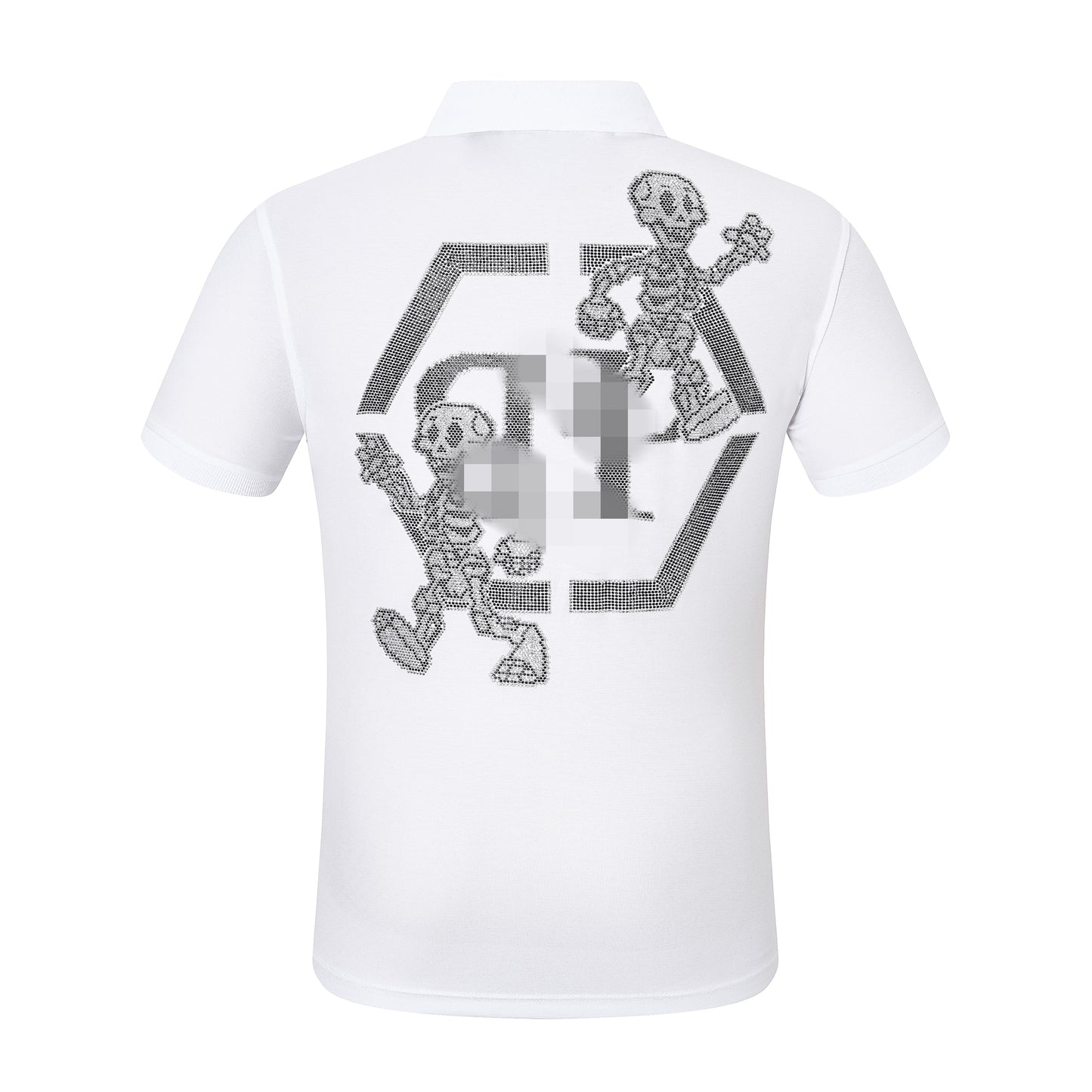 New-Philpp 2025ss LOGO Skulls POLO Shirt