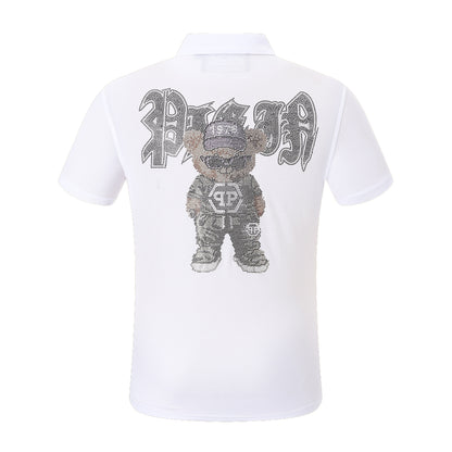 New-Philpp 2025ss Hot stamp POLO shirt