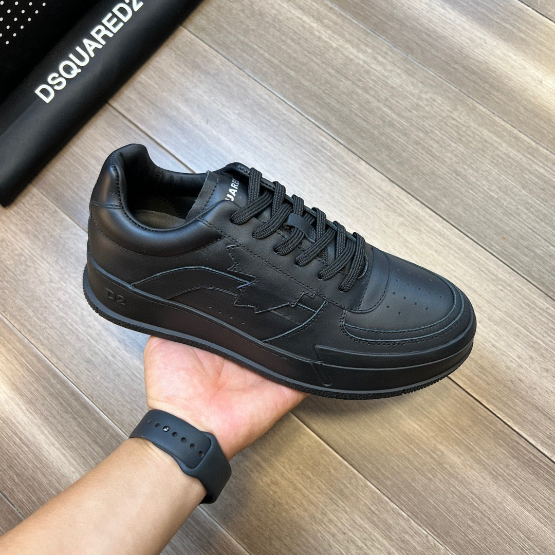 NEW-DSQ2 Men's shoes Leather sneakers