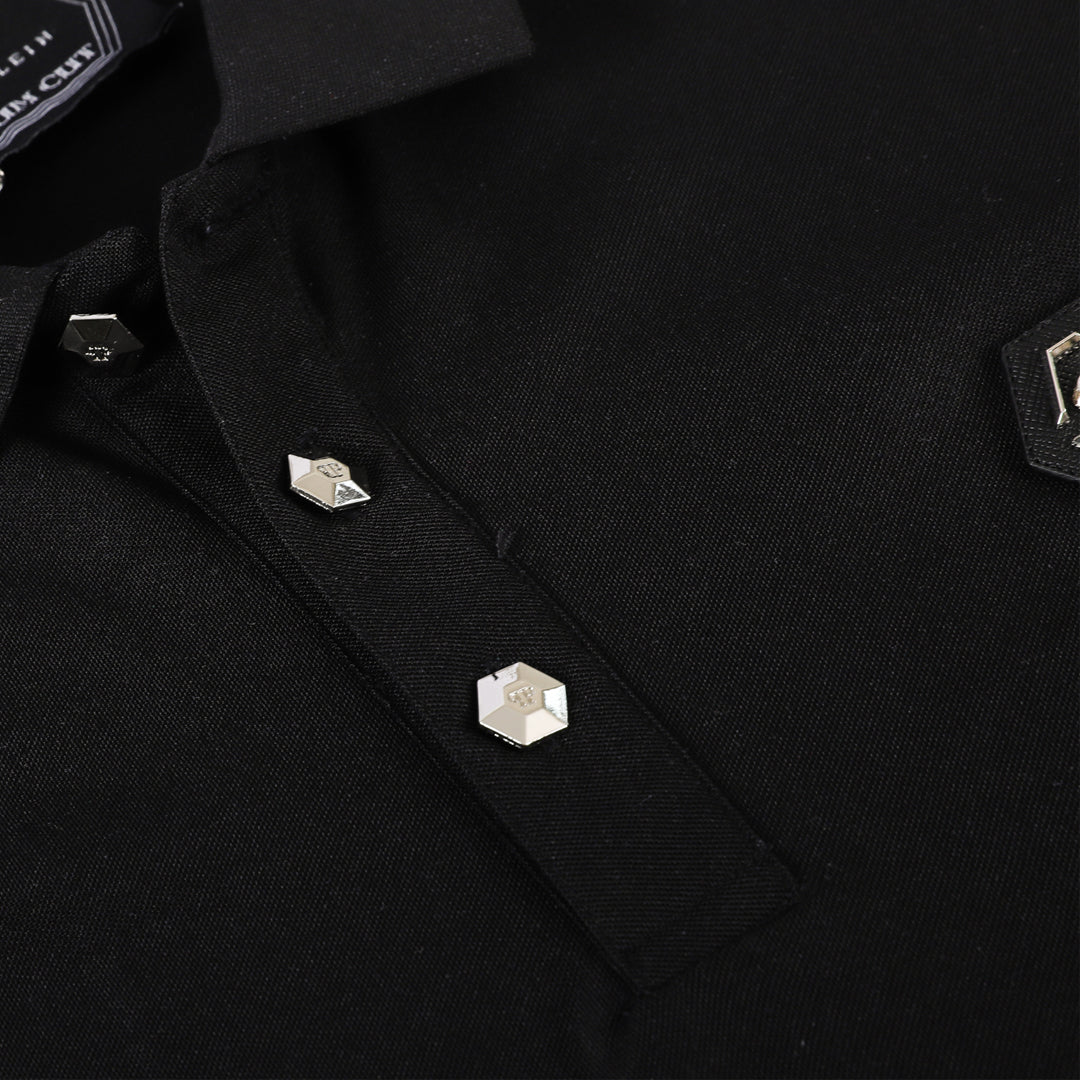 New-Philpp 2025ss Black POLO shirt