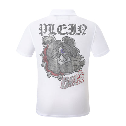 New-Philpp 25SS Skull Print POLO shirt