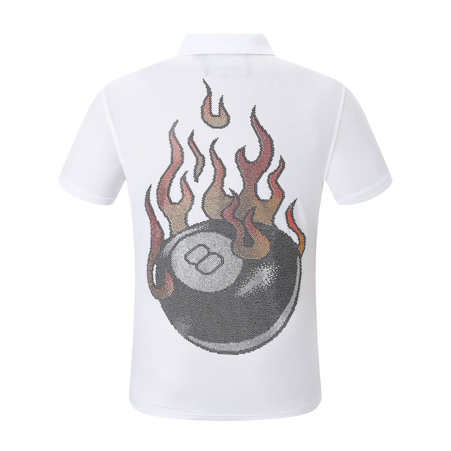 New-Philpp 2025SS Flames POLO shirt