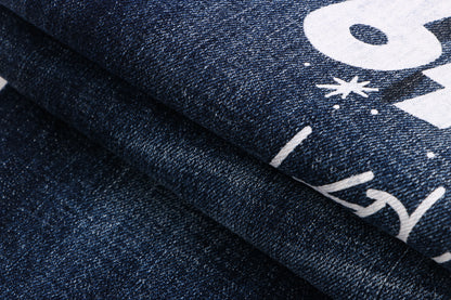 New-DSQ2 Graffiti Blue Jeans