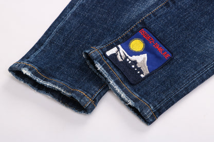 New-DSQ2 Graffiti Blue Jeans