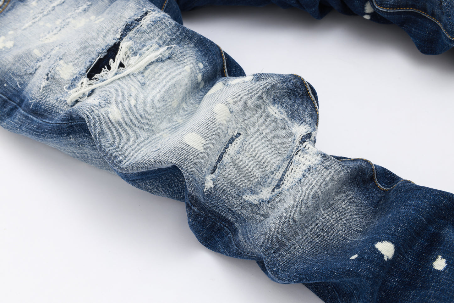 New-DSQ2 2025SS Blue Ripped Jeans