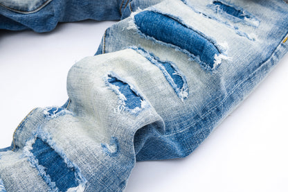 New-DSQ2 2025SS Blue Ripped Jeans