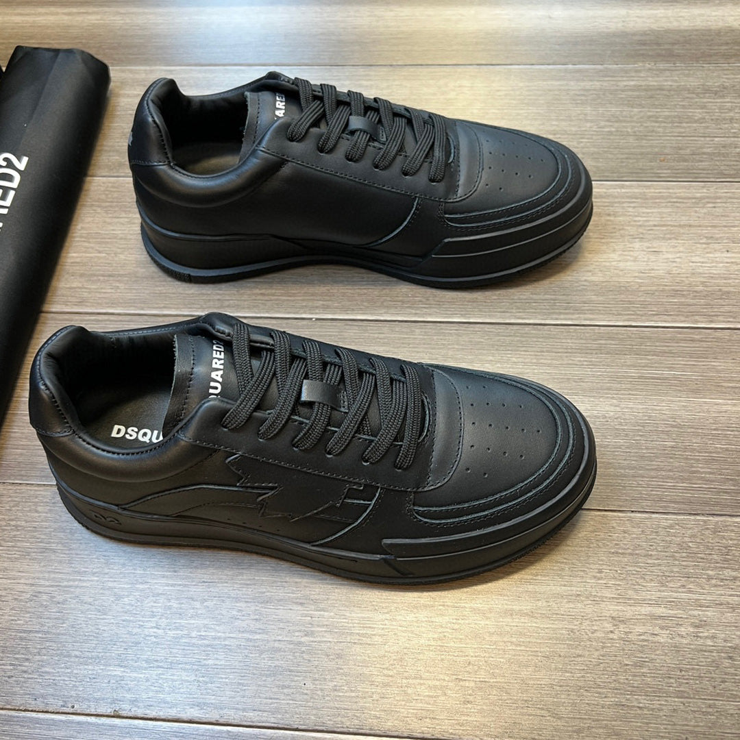 NEW-DSQ2 Men's shoes Leather sneakers