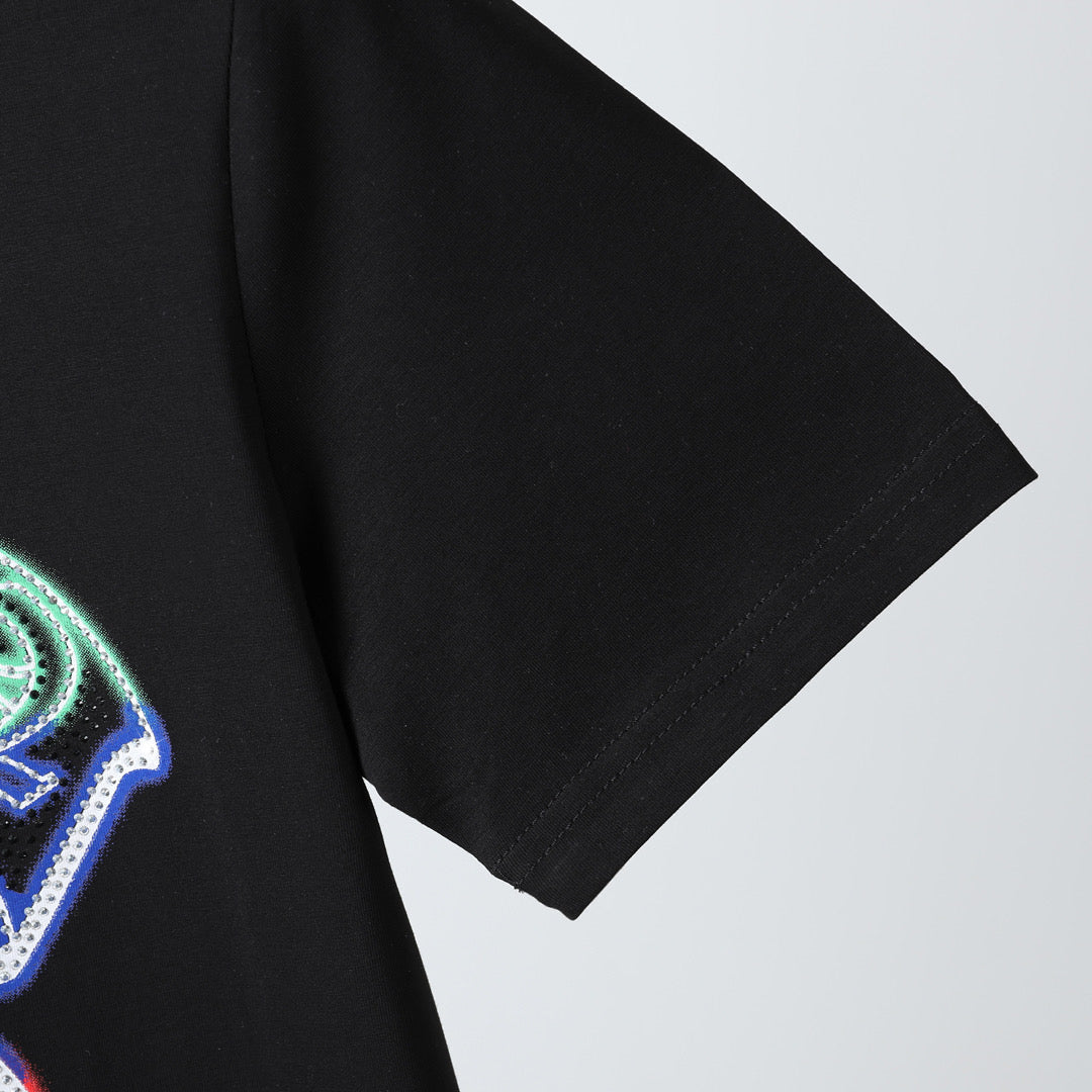 New-Philpp 25ss Rhinestone T-shirt