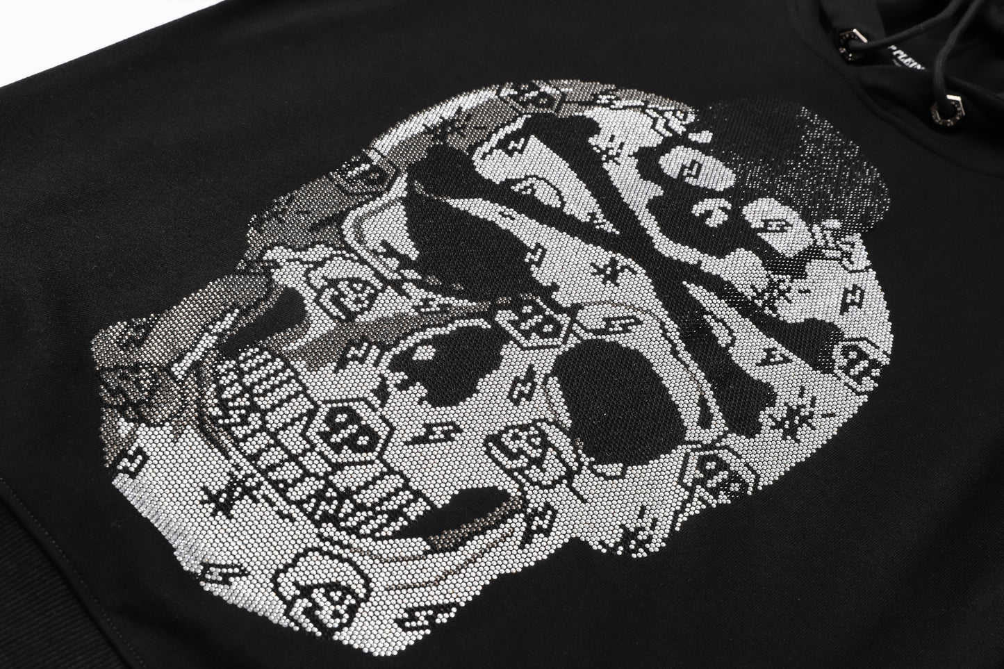 New-Philpp 2025ss Skull Print Hoodie