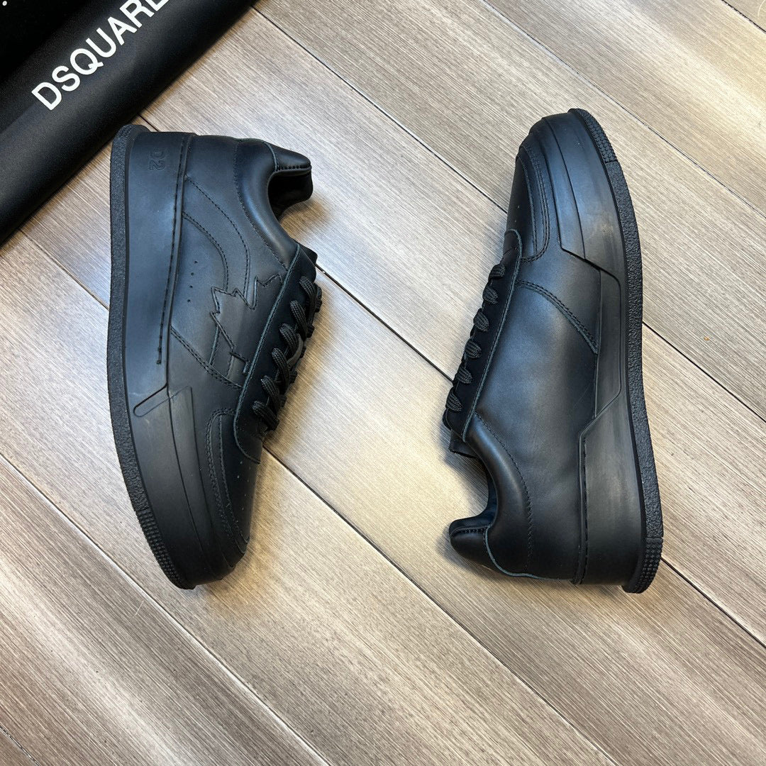 NEW-DSQ2 Men's shoes Leather sneakers